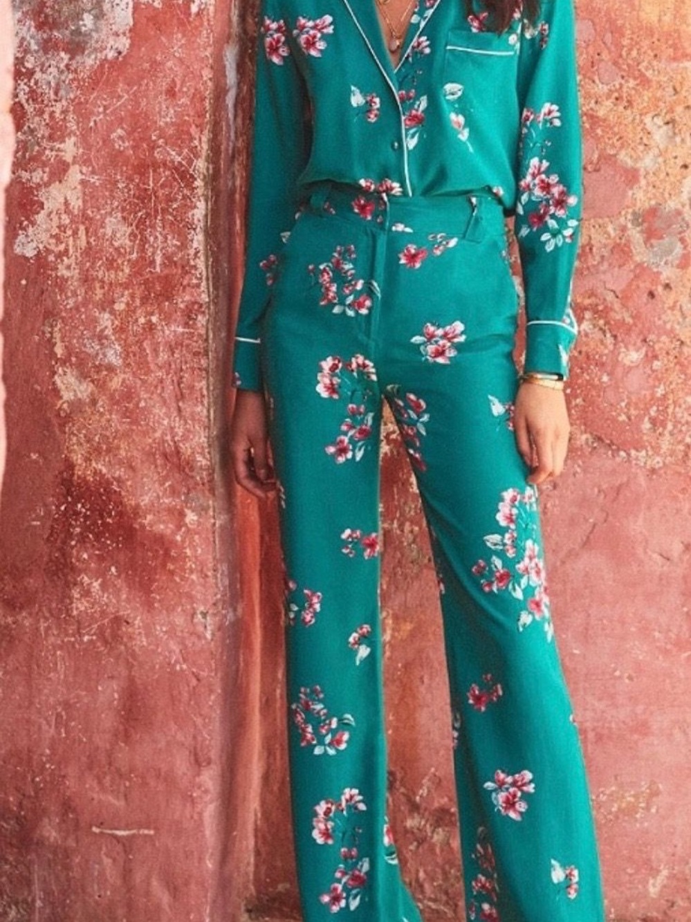 Sezane Theo Silk Pants 36